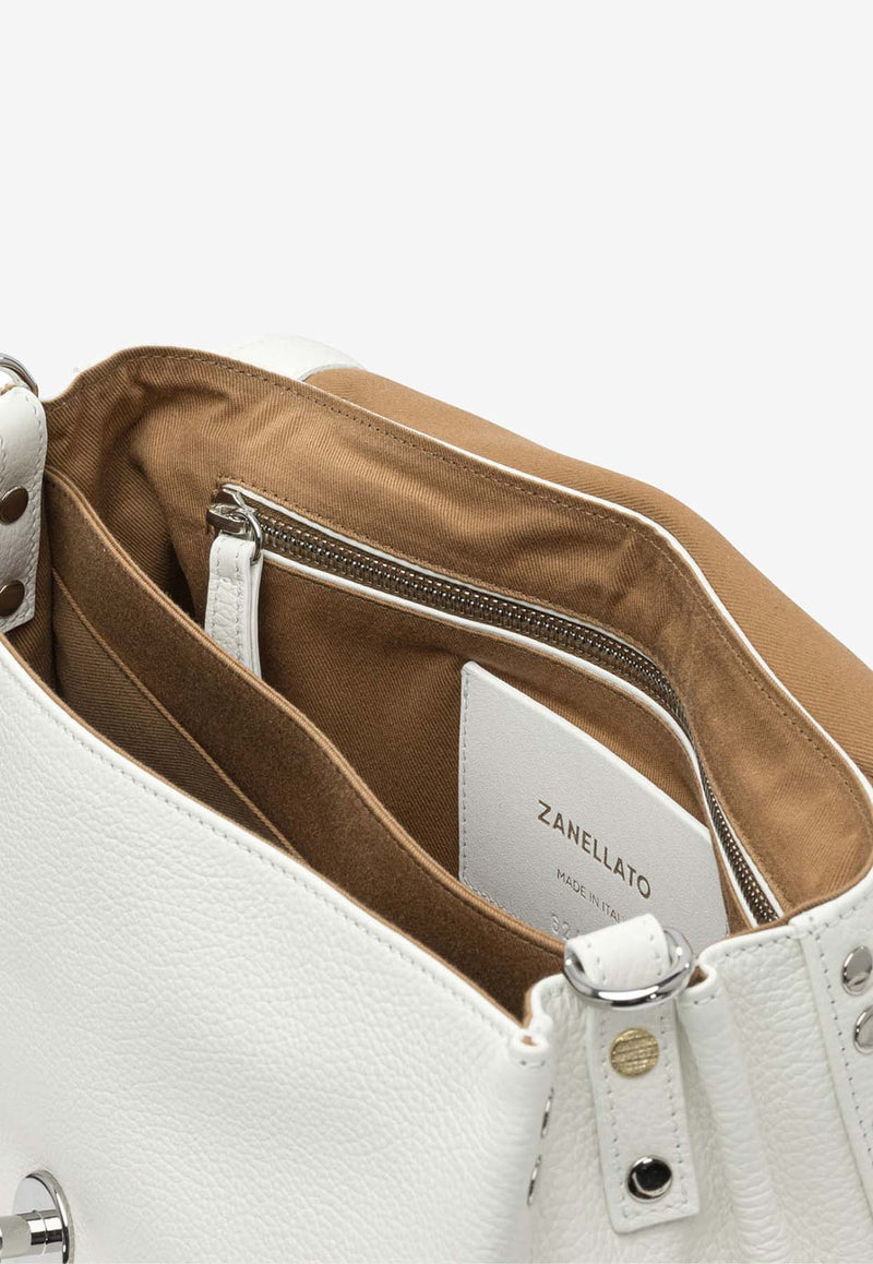 Zanellato Small Postina Leather Top Handle Bag White POSTINA DAILY S0680100040000Z1190_82745
