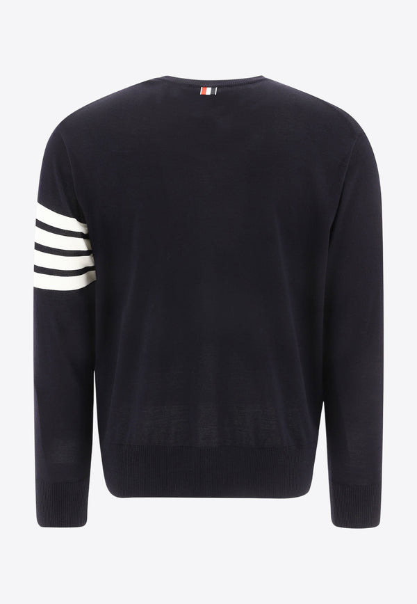 Thom Browne 4-bar Stripes Wool Sweater Blue MKA002AY1014415_82886