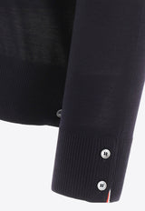 Thom Browne 4-bar Stripes Wool Sweater Blue MKA002AY1014415_82886