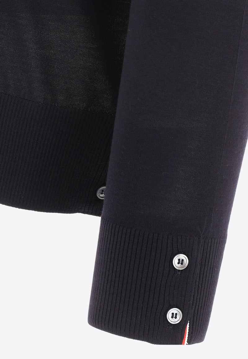 Thom Browne 4-bar Stripes Wool Sweater Blue MKA002AY1014415_82886