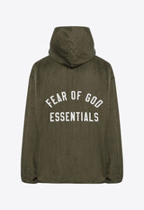 Fear Of God Essentials Embroidered Logo Windbreaker Jacket Green 202BT246375F/P_FEARE-MI