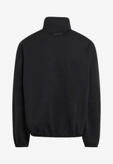 Fear Of God Essentials Contrasting Trims Zip-Up Sweatshirt Black 202SP256890F/R_FEARE-BC