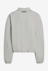 Fear Of God Essentials Logo Patch Zip-Up Jacket Gray 202SP258066F/R_FEARE-AS