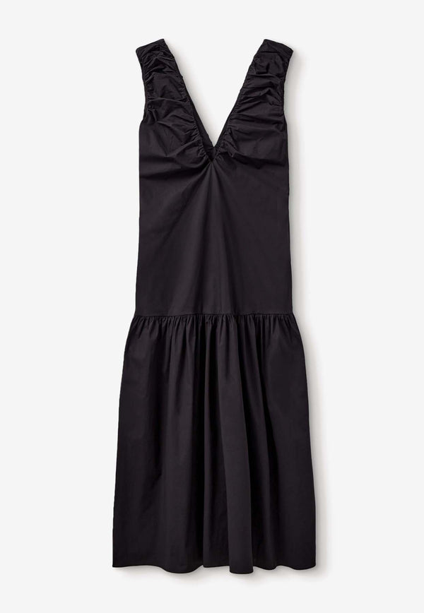 The Garment Cyprus Deep V-neck Maxi Dress Black 20305BLACK
