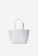 Alexander Wang Small Punch Tote Bag in Crackle Patent Leather 20324T43LWHITE