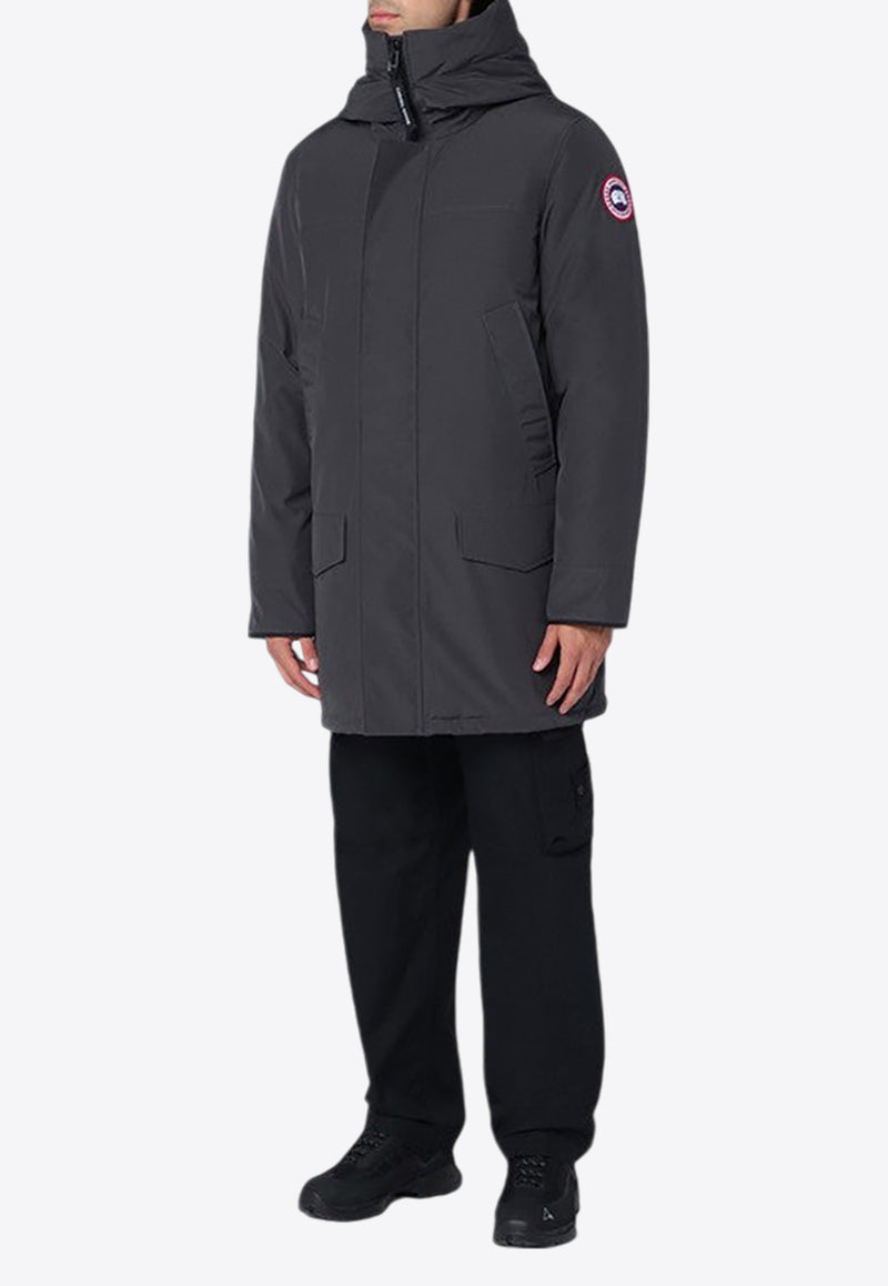 Canada Goose Langford Logo Patch Hooded Parka Gray 2052MNY/P_CANAD-66