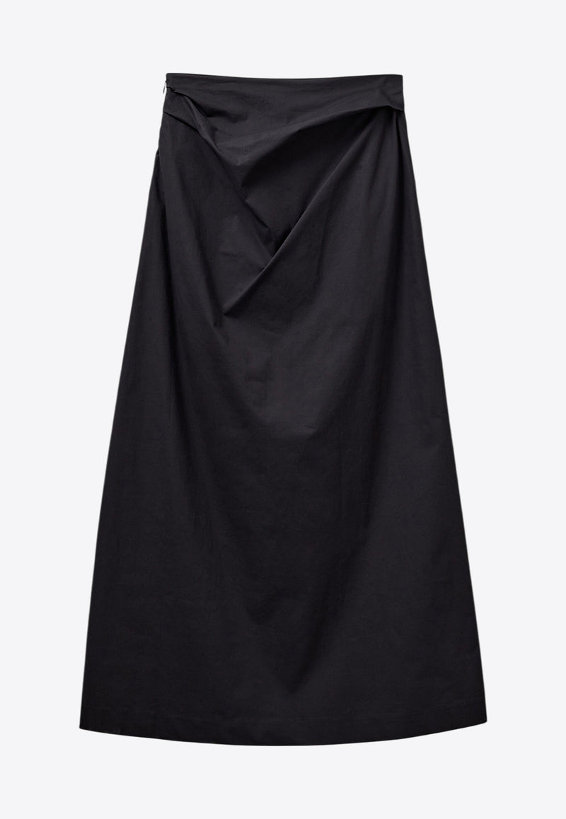 The Garment Cyprus Drape Maxi Skirt Black 20550BLACK