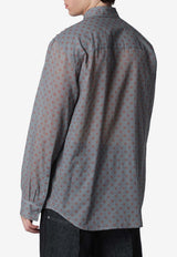 Dries Van Noten Sequin-Embellished Shirt Gray 207163109/S_DRVNO-510