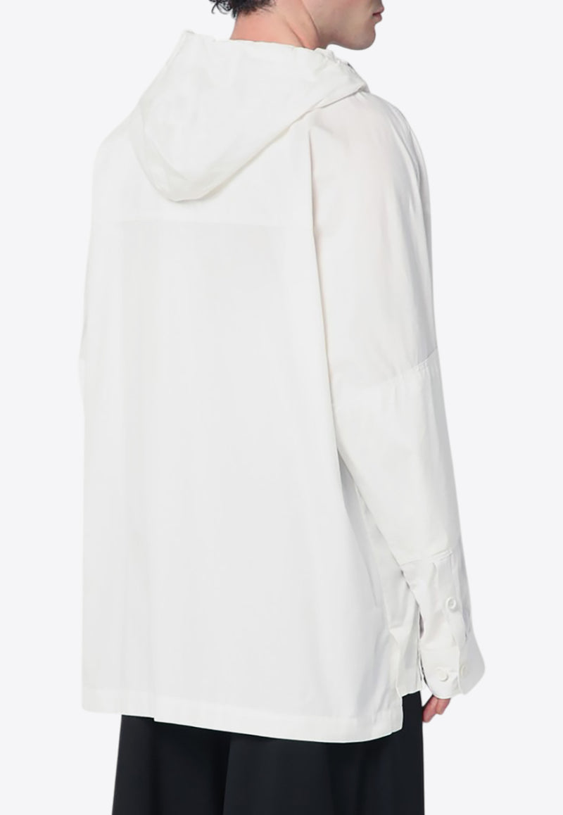 Dries Van Noten Asymmetric Buttoned Shirt  White 207411463/Q_DRVNO-8