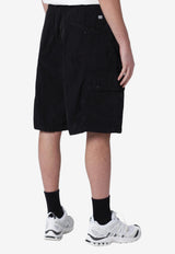 C.P. Company Technical Cargo Shorts with Signature-Lens Black 20CMBE031A005904G/S_CPCOM-999