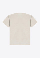 Stone Island Junior Boys Logo Crewneck T-shirt Sand 2100013-BS0152/Q_STONE-V0095
