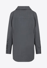 Long-Sleeved Wool Shirt