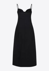 Bustier-Cut Midi Dress