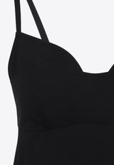 Bustier-Cut Midi Dress