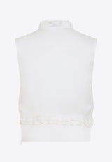 Triple Organza Cropped Top