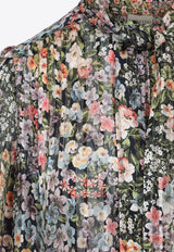 Floral Print Silk Blouse