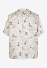 Printed Silk Bowling Shirt