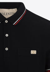 Metallic V Patch Polo T-shirt