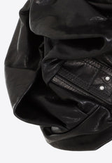 Draper Bustier Top in Leather