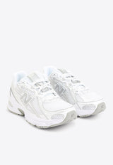 740 Low-Top Sneakers in White, Silver Metallic and Reflection