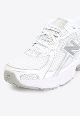 740 Low-Top Sneakers in White, Silver Metallic and Reflection