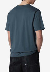 Dries Van Noten Basic Crewneck T-shirt Petrol 211003600/S_DRVNO-508