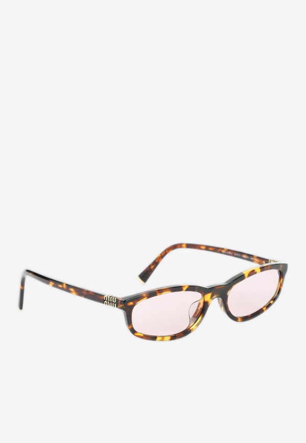 Logo Havana Print Sunglasses