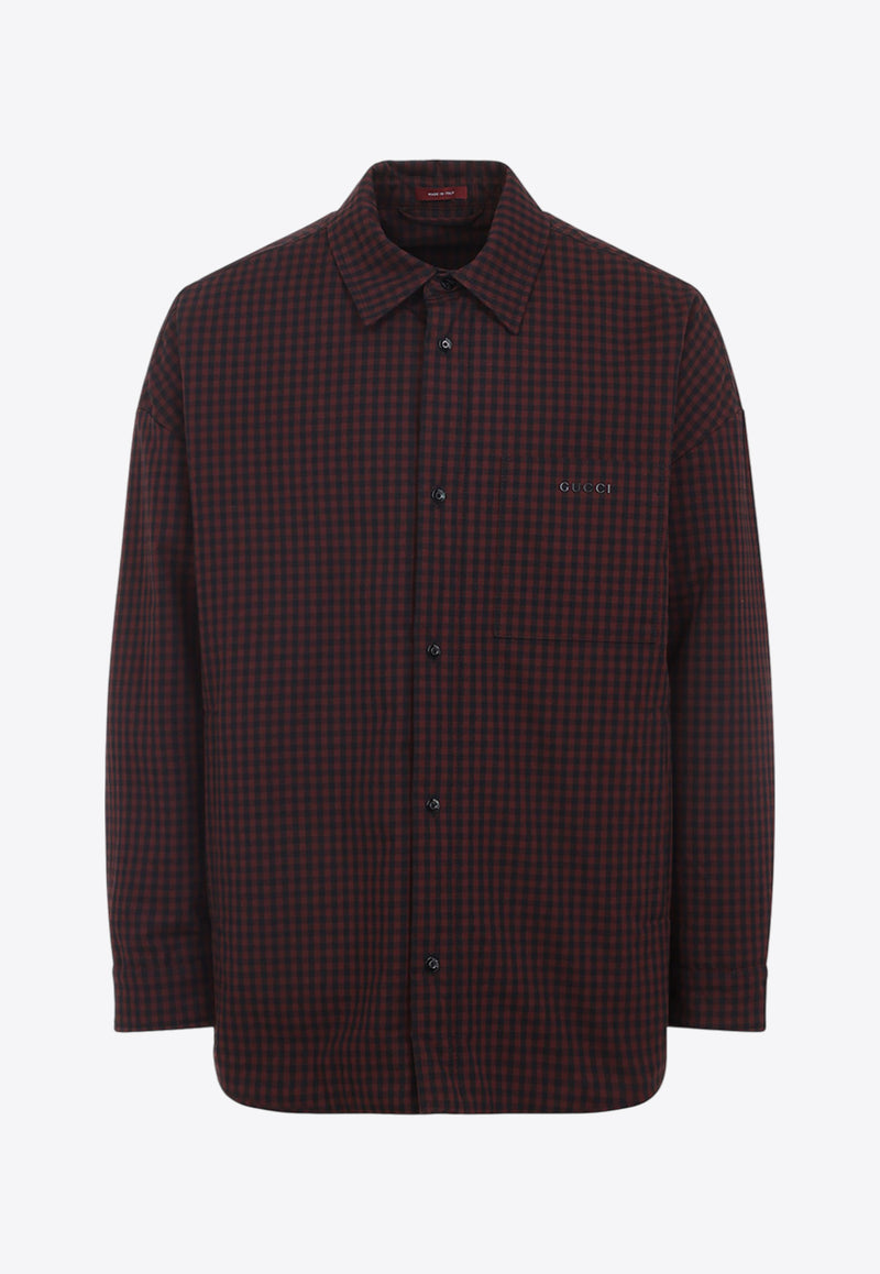 Checked Long-Sleeved Shirt