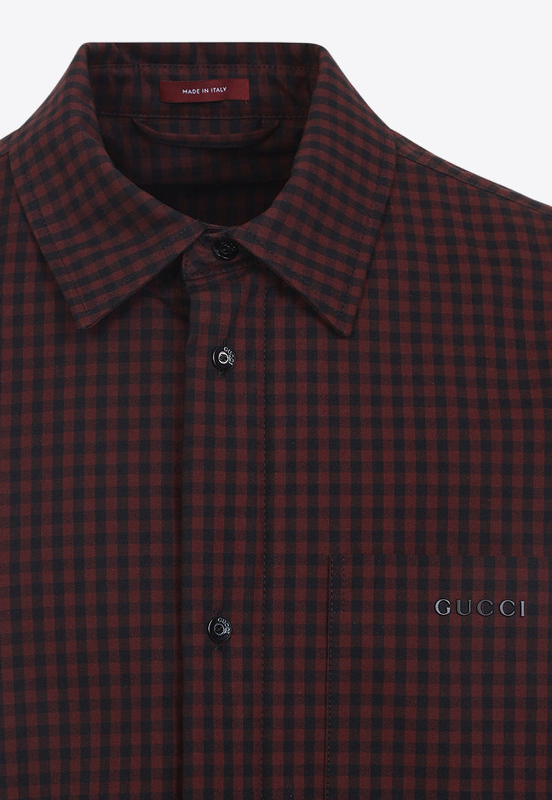 Checked Long-Sleeved Shirt