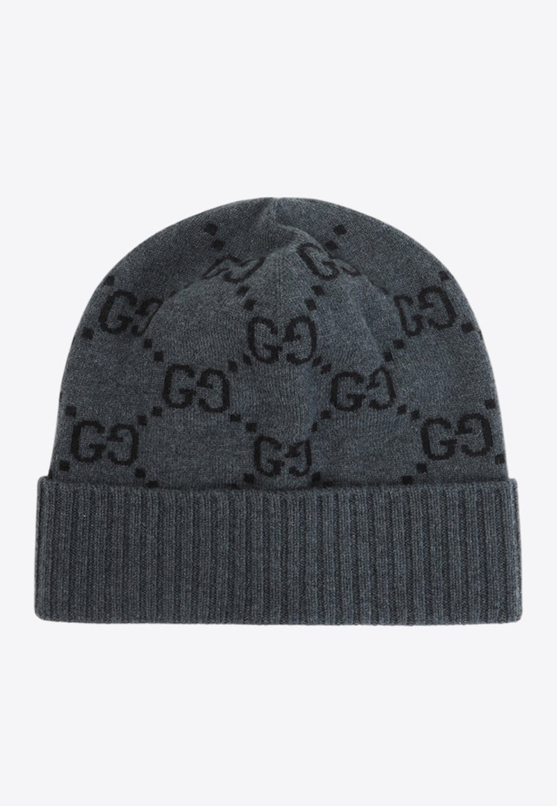 Logo Jacquard Knitted Beanie