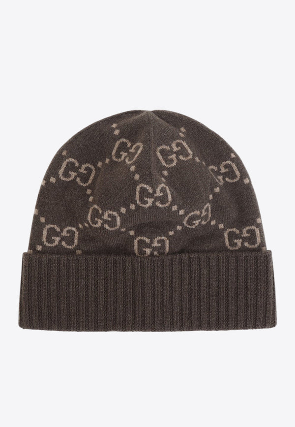 Logo Jacquard Knitted Beanie