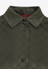 GG-Jacquard Midi Shirt Dress