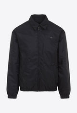 Logo Embroidered Zip-Up Jacket