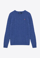 Polo Ralph Lauren Wool and Cashmere Cable Knit Sweater Blue 211910421023WO/P_POLOR-DB