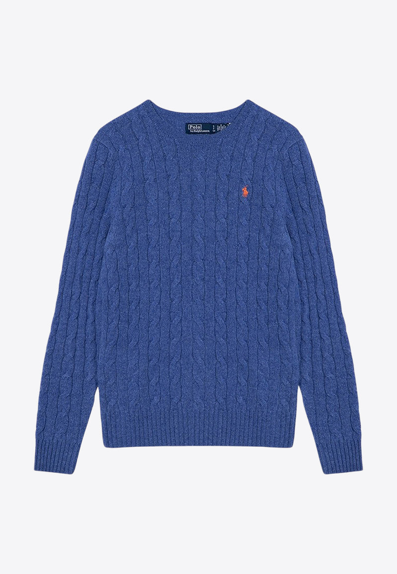 Polo Ralph Lauren Wool and Cashmere Cable Knit Sweater Blue 211910421023WO/P_POLOR-DB