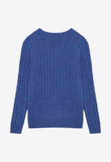 Polo Ralph Lauren Wool and Cashmere Cable Knit Sweater Blue 211910421023WO/P_POLOR-DB