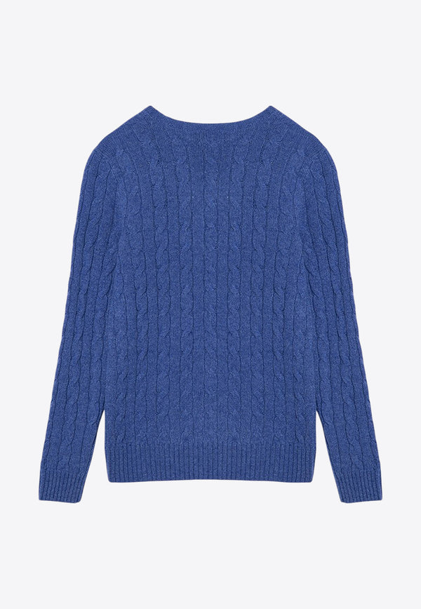 Polo Ralph Lauren Wool and Cashmere Cable Knit Sweater Blue 211910421023WO/P_POLOR-DB