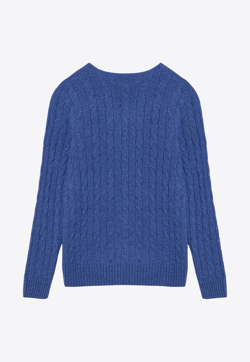 Polo Ralph Lauren Wool and Cashmere Cable Knit Sweater Blue 211910421023WO/P_POLOR-DB