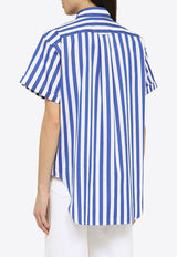 Polo Ralph Lauren Logo Embroidered Striped Shirt Blue 211925085CO/O_POLOR-BU