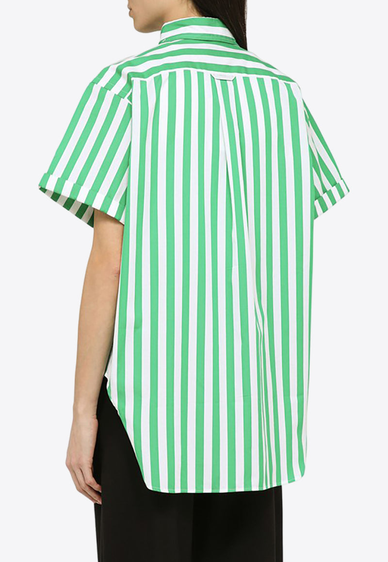 Polo Ralph Lauren Logo Embroidered Striped Shirt Green 211925085CO/O_POLOR-GW