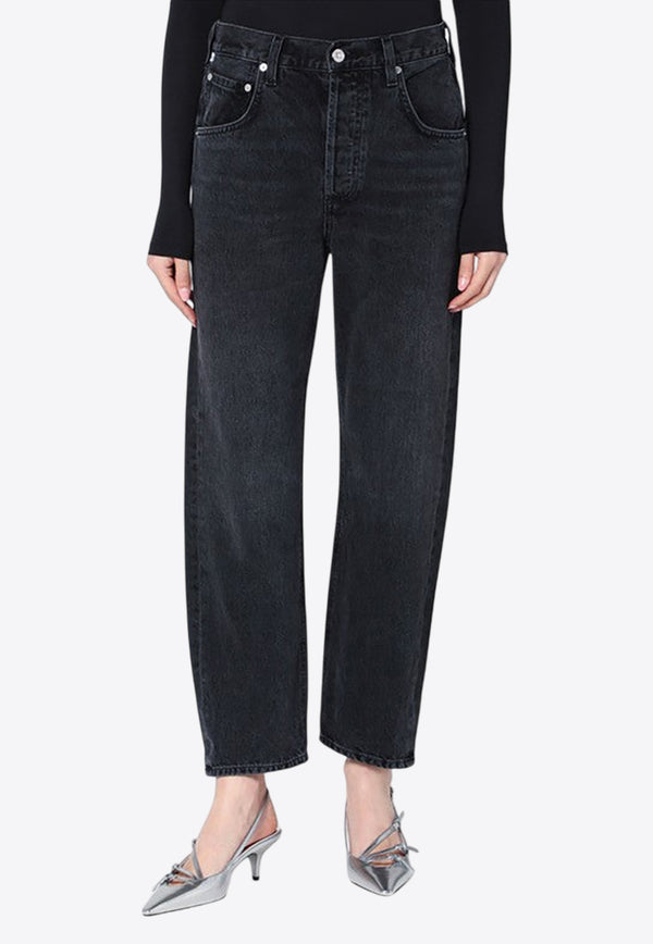 Citizens Of Humanity Dahlia Bow-Leg Jeans Black 21193007/R_CITIZ-STTON