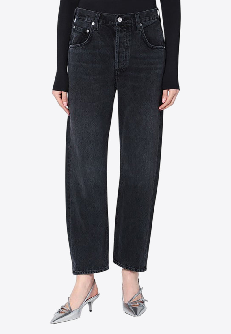 Citizens Of Humanity Dahlia Bow-Leg Jeans Black 21193007/R_CITIZ-STTON