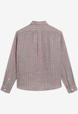Polo Ralph Lauren Striped Linen Shirt Multicolor 211935130501LI/S_POLOR-BG