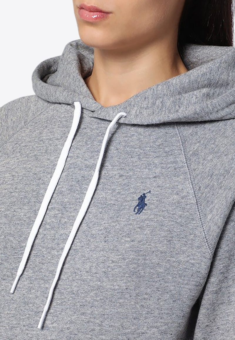 Polo Ralph Lauren Logo Embroidered Drawstring Hoodie Gray 211943007004CO/P_POLOR-DH