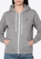 Polo Ralph Lauren Embroidered Logo Zip-Up Hooded Sweatshirt Gray 211943008004CO/R_POLOR-DV