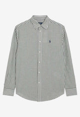 Polo Ralph Lauren Long-Sleeved Stripe Shirt Green 211971514500CO/S_POLOR-SO