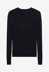 Polo Ralph Lauren Cable Knit Logo Sweater Navy 211971869008CO/S_POLOR-HN