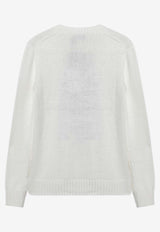Polo Ralph Lauren Polo Bear Intarsia Knit Sweater White 211978359001CO/S_POLOR-DM