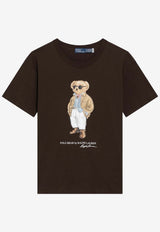 Polo Ralph Lauren Polo Bear Print Jersey T-shirt Brown 211A96599001CO/S_POLOR-DB