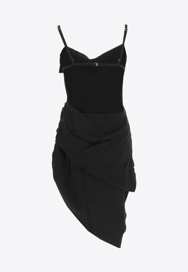 Jacquemus La Robe Saudade Mini Dress Black 213DR106_1020_990